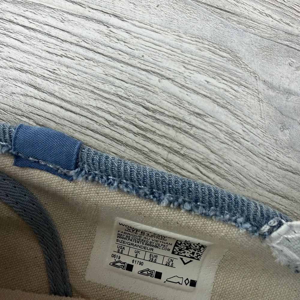 Keds Double Decker Slip On Denim Blue Canvas Sneakers Women's Size 8.5 Casual